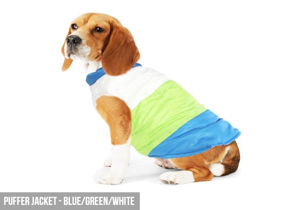 $19 for a Puffer Pet Jacket or $24 for a Quilted Pet Jacket