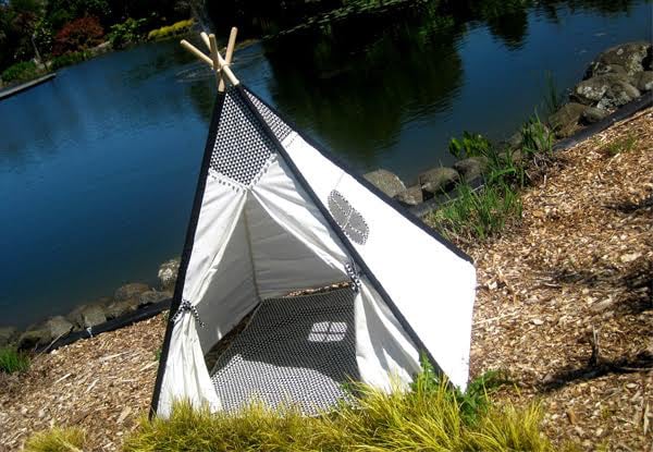 $99 for a Double-Stitched High-Quality Kids Teepee - Available in Seven Designs with Bonus Carry Bag and $29.95 for a Thick Padded Mat in Four Designs
