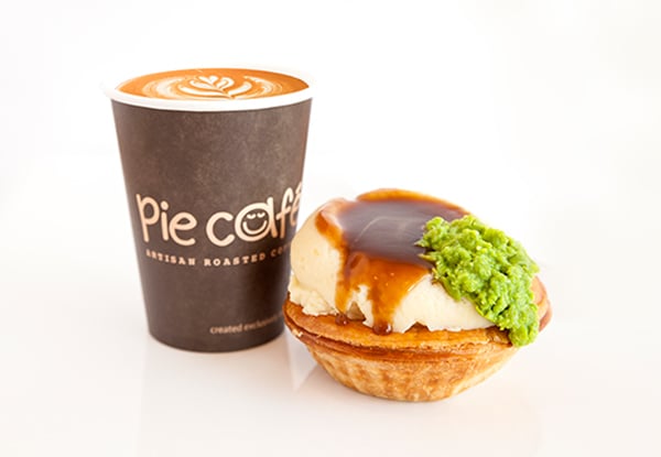 $5 for a Hot Drink & Pie or Slice, $2 for Regular Hot Drink or $9.50 for a Hot Drink & Pie or Slice for Two People - Five Locations (value up to $19.80)