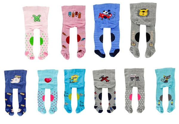 Two-Pack of Baby Tights - Five Sets & Two Sizes Available