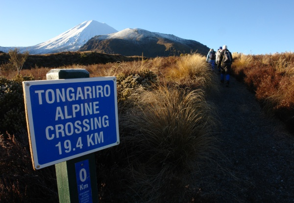 Two-Night Tongariro Alpine Crossing Mid-Week Accommodation Package for Two incl. Transfers, Breakfast & Dinner On Day of Hike - Options for Four People, Groups of 5-9 or 10+, and Weekend Stays