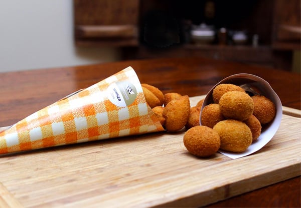 $11 for Two Deluxe Chicken or Prawn Delight Cones, $15 for Three or $19 for Four