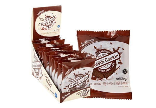 From $22 for a Box of 12 Wheat, Gluten & Sugar Free, High Protein Ultra Low Carb Cacao Coconut Cookies with Free Metro Shipping