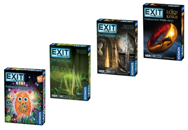 Exit Games - Escape Room in a Box - Five Options Available