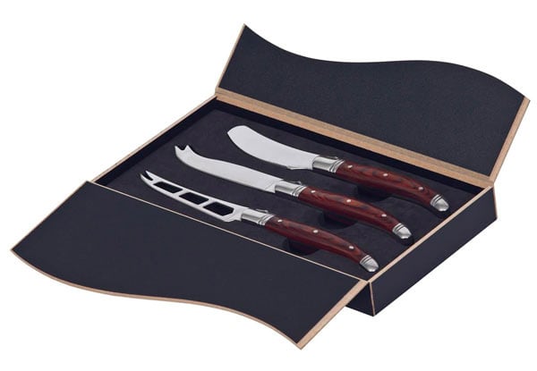 Three-Piece Bordeaux Cheese Knife Set