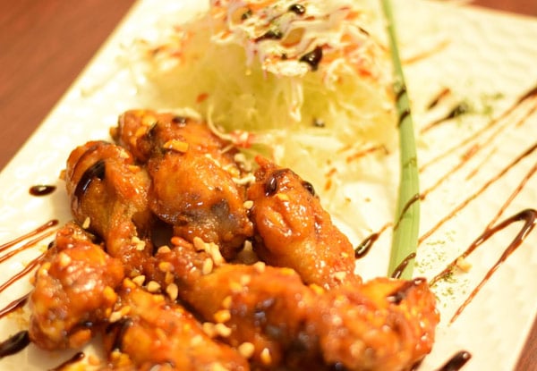 $55 for a Three-Course Dinner & Two Glasses of Wine or Honey Beer for Two People
