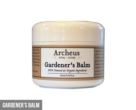 $28 for Natural & Organic Gardener's Balm, or $80 to incl. Vital Oil