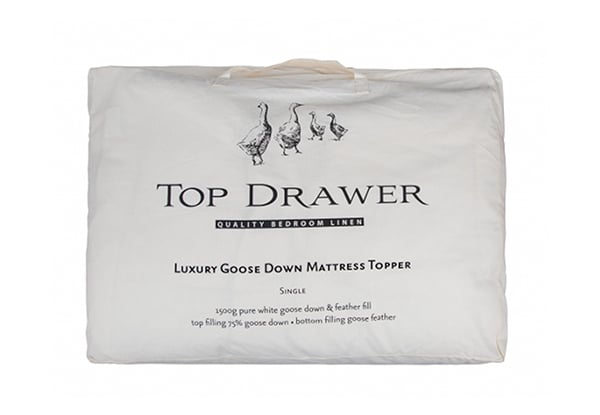 From $348.74 for a Top Drawer 75/25 Goose Down Mattress Topper