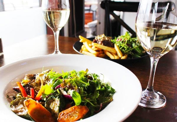 $59 for a Two-Course Meal for Two incl. Shared Entree, Two Mains & Two Glasses of Wine or Beer (value up to $94.70)