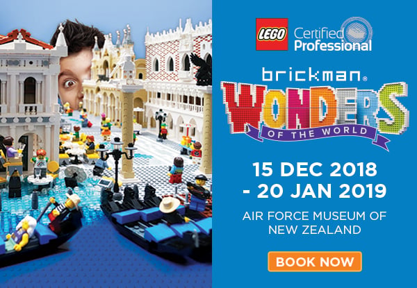 Brickman - Wonders of the World in LEGO® Bricks, from 15th December 2018 - 20th January 2019 - Any Day Pass at Air Force Museum of New Zealand, Christchurch