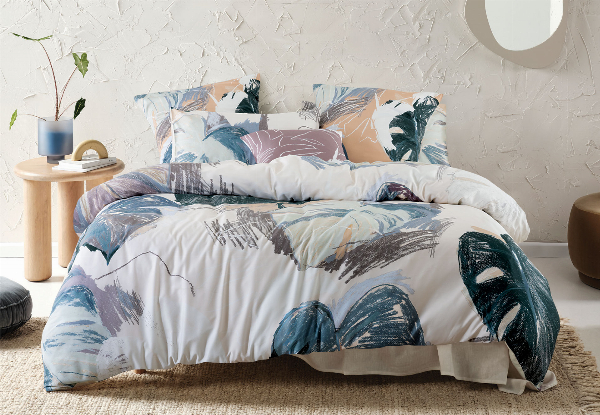 Keone Duvet Cover Set - Available in Four Sizes & Option for Extra European Pillowcase or Cushion