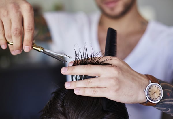 $15 for a Men's Haircut & Shampoo incl. a $10 Return Voucher or $25 for Two Men's Haircuts & Shampoo incl. $10 Return Voucher (value $70)