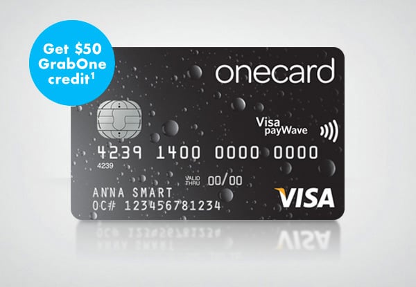 Activate a Onecard Visa & Get $50 GrabOne Credit
