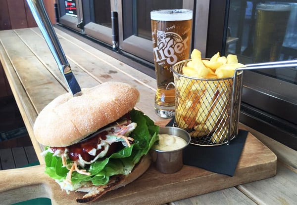 $35 for Two Burgers & Two Beers, Options for Four & Six People (value up to $150)