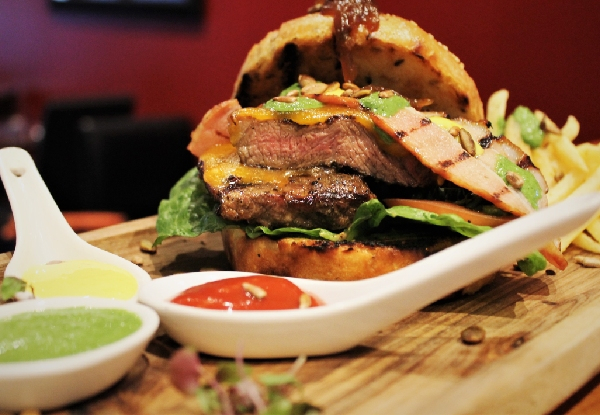 Two Gourmet Burgers for Two People - Options for up to Eight People - Valid for Weekend Lunch Only