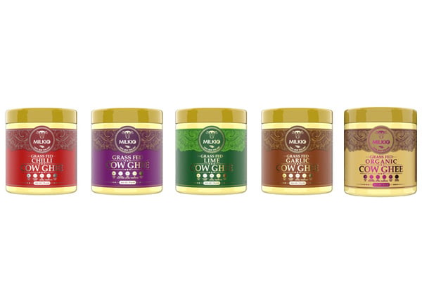 One Original Grass-Fed Ghee Butter - Choose from Chilli,Lime, Garlic, Organic- Option for Three-Pack or Mixed Pack