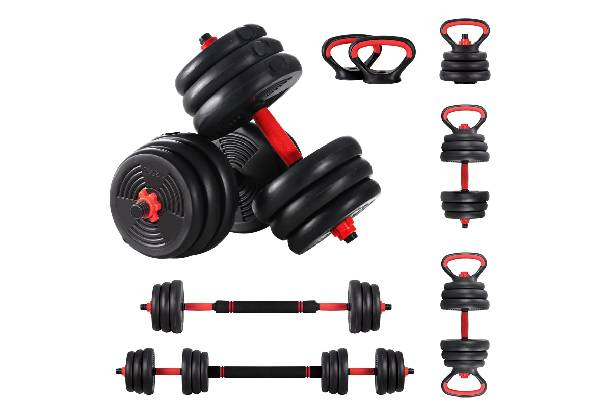 Four-in-One Adjustable Dumbbell Set - Option for 20kg, 30kg or 40kg
