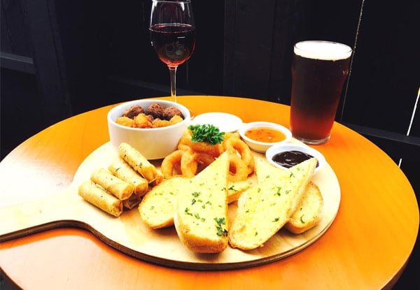 $25 for a Platter & Drinks for Two