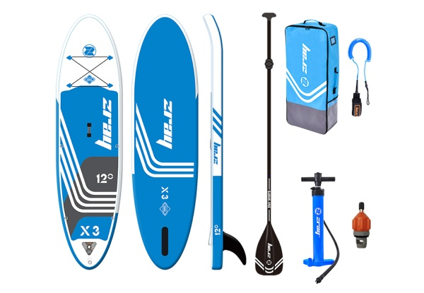 ZRAY X3 X-Rider 12ft Inflatable iSUP Bundle Incl. Paddle, Pump, Lease & Bag
