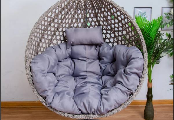 Egg Chair Cushion with Headrest - Two Colours Available