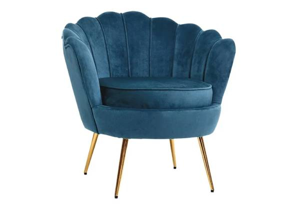 Luxury Velvet One-Seater Sofa Chair - Available in Two Colours