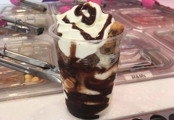 $3.50 for an 8oz YoSundae or $6 for a 16oz YoSundae
