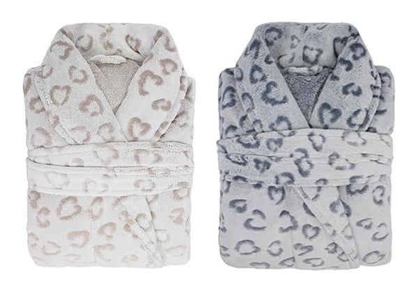 Bambury Leopard Microplush Robes - Four Options Available