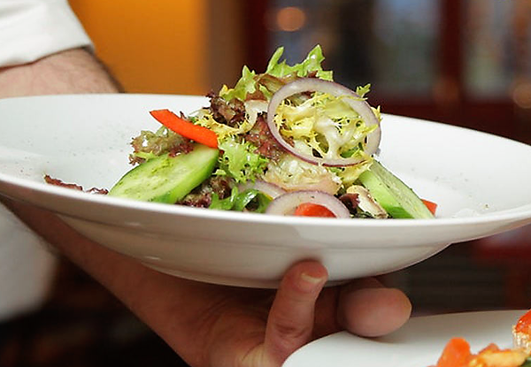Two Lunch Mains & a House Wine or Beer for Two People