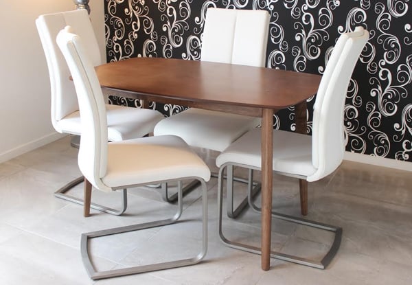 $399 for a Set of Four Hesse Dining Chairs – Available in Black or White