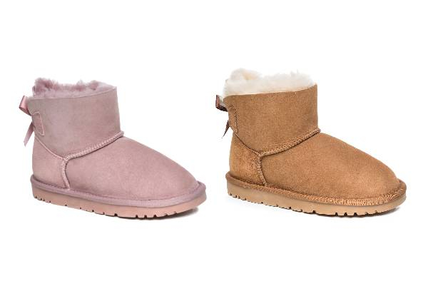 Ugg Kids Water-Resistant Bailey Bow Boots - Available in Three Colours & Six Sizes