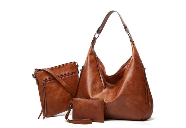 Three-Piece Women's Bag Set - Six Colours Available
