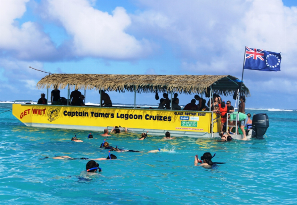 Rarotonga Snorkelling Lagoon Cruise for One Adult incl. a Fresh Fish BBQ & Snorkelling Gear - Options for Child & Family Packages