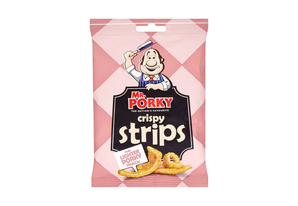 Carton of Mr Porkys Strips