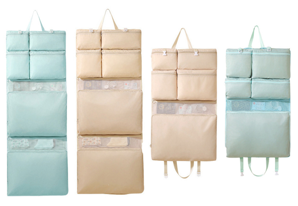 Six-Compartment Portable Hanging Storage Bag - Available in Two Colours & Option for Eight-Compartment & Two-Pack