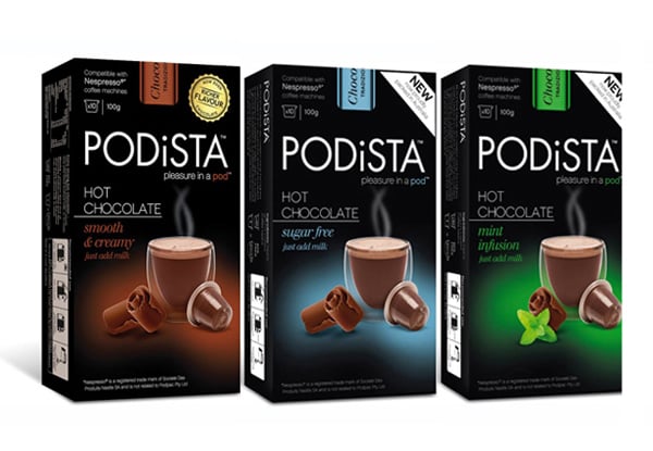 $39.99 for 60 Hot Chocolate Pods Compatible With Nespresso Machines – Available in Six Flavours