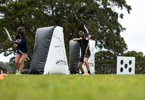 $20 for an Archery War Battle Session - Options for up to 24 People