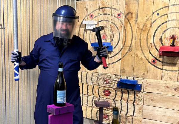 Axe & Smash for One Person incl. 20-Minutes Smash Room & 20-Minutes Axe Throwing - Option for Two People - Valid at Upper Hutt Location