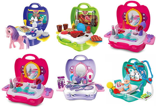 Kids Pretend Play Suitcase - Twelve Styles Available