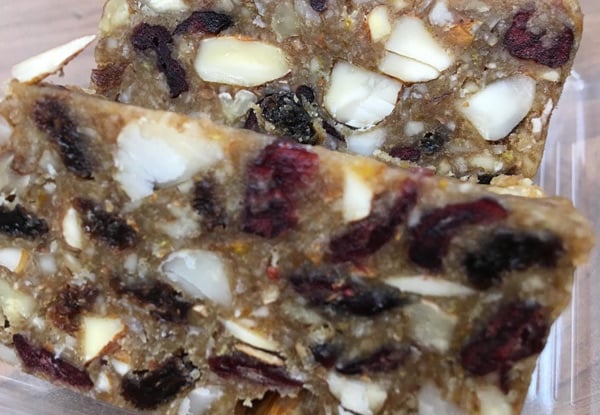 $39 for a 4" Raw Christmas Cake OR $79 for an 8” Raw Strawberry Marble Cake or a 6” Raw Christmas Cake - All Cakes are Free of Dairy, Wheat, Gluten & Vegan (value up to $110)