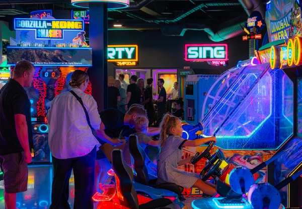 $20 Arcade Credit at GameOn Arcade - Option for $50 Family Package - Valid at Two Auckland Locations