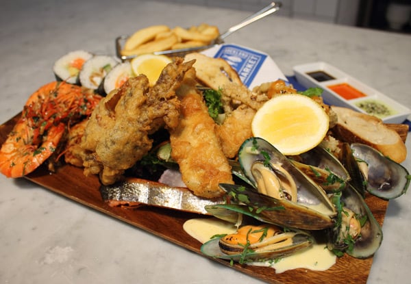 $45 for a Seafood Platter & Two Beers or Two Glasses of Matua Wine for Two (value up to $111)
