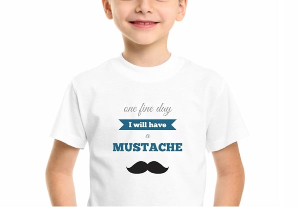 $15 for a Kids Mustache T-Shirt – Five Sizes Available
