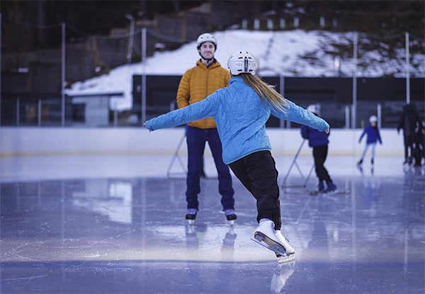 All Day Ice Skating Pass on the Outdoor Rink