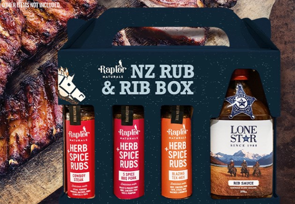Raptor Lone Star Rub & Rib Gift Box