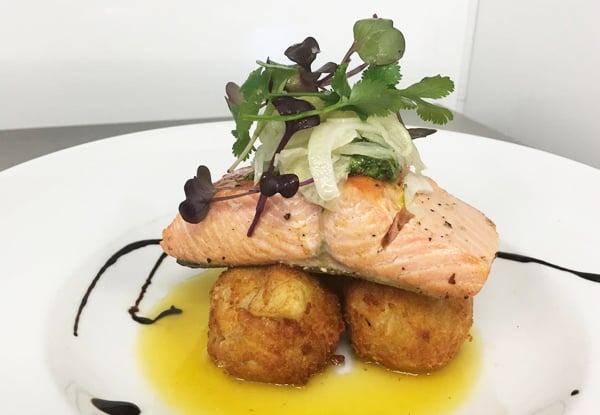 $50 for a Two-Course Dinner for Two People or $98 for Four People