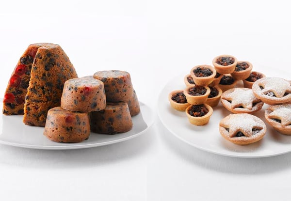 $49 for a Christmas Pack incl. One-Kilogram Christmas Pudding or Panettone, Six Christmas Mince Tarts & 12 Mini Christmas Mince Tarts (value up to $77)