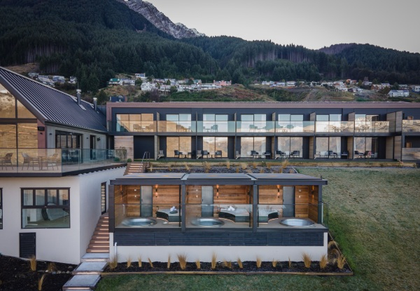 One-Night 4.5-Star Kamana Lakehouse Queenstown Stay for Two People incl. Buffet Breakfast, Tickets to Spirit of Queenstown Scenic Cruise with Cheese & Wine & F&B Discounts - Options for Two or Three Nights