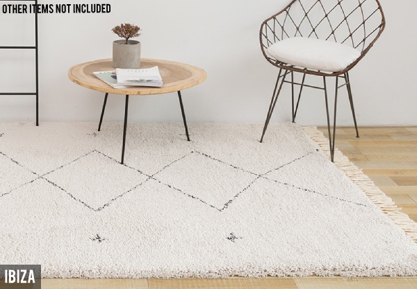 Moroccan Shaggy Rug Range - Four Designs Available