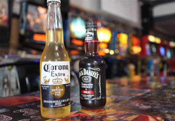 Experience a Full Day of Fun at Galaxy Arcade in Christchurch with Non-Stop Play & Two Drinks for Two People