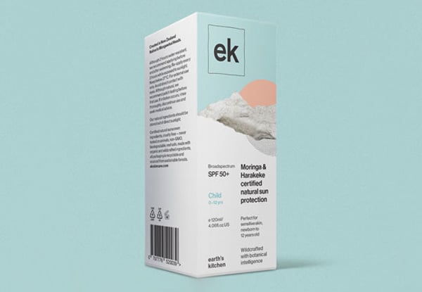 Earth's Kitchen SPF 50+ Sun Protection - Natural Sunscreen for Sensitive Skinned People & Babies